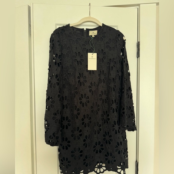 Tuckernuck Noir Eyelet Hutton Dress Black / Xs